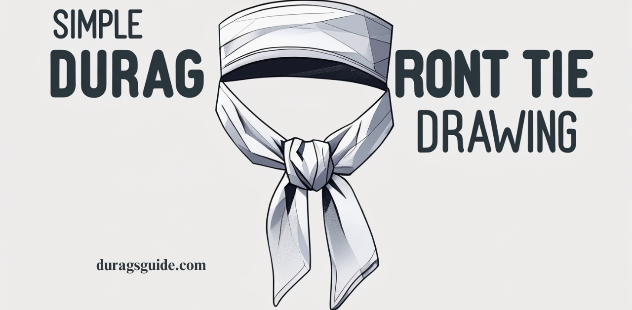 Simple Durag Front Tie Drawing