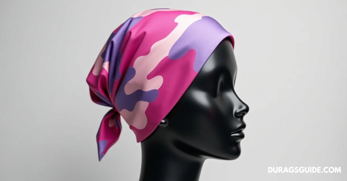 Pink or Purple Camo Durag