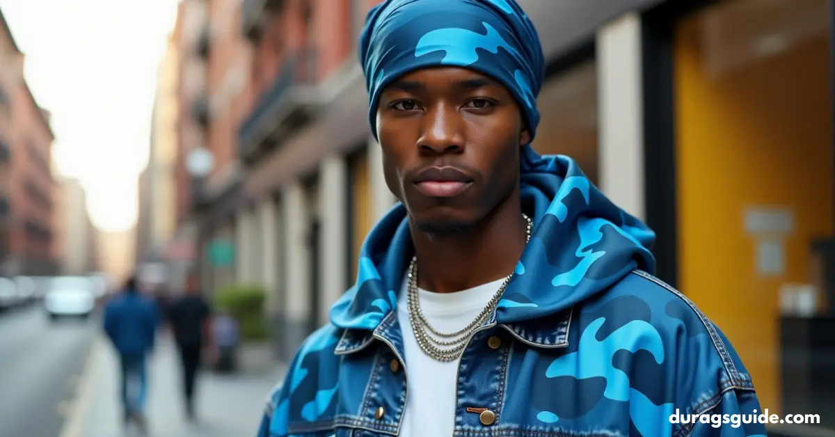 The Best Blue Camouflage Durag Styles Right Now