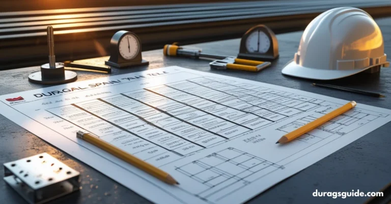 Duragal Span Table